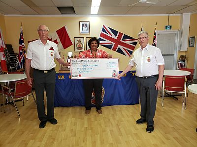 Donation to Yorkton Army Cadets